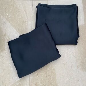 Black out curtain panel set (2 pieces) sateen finish